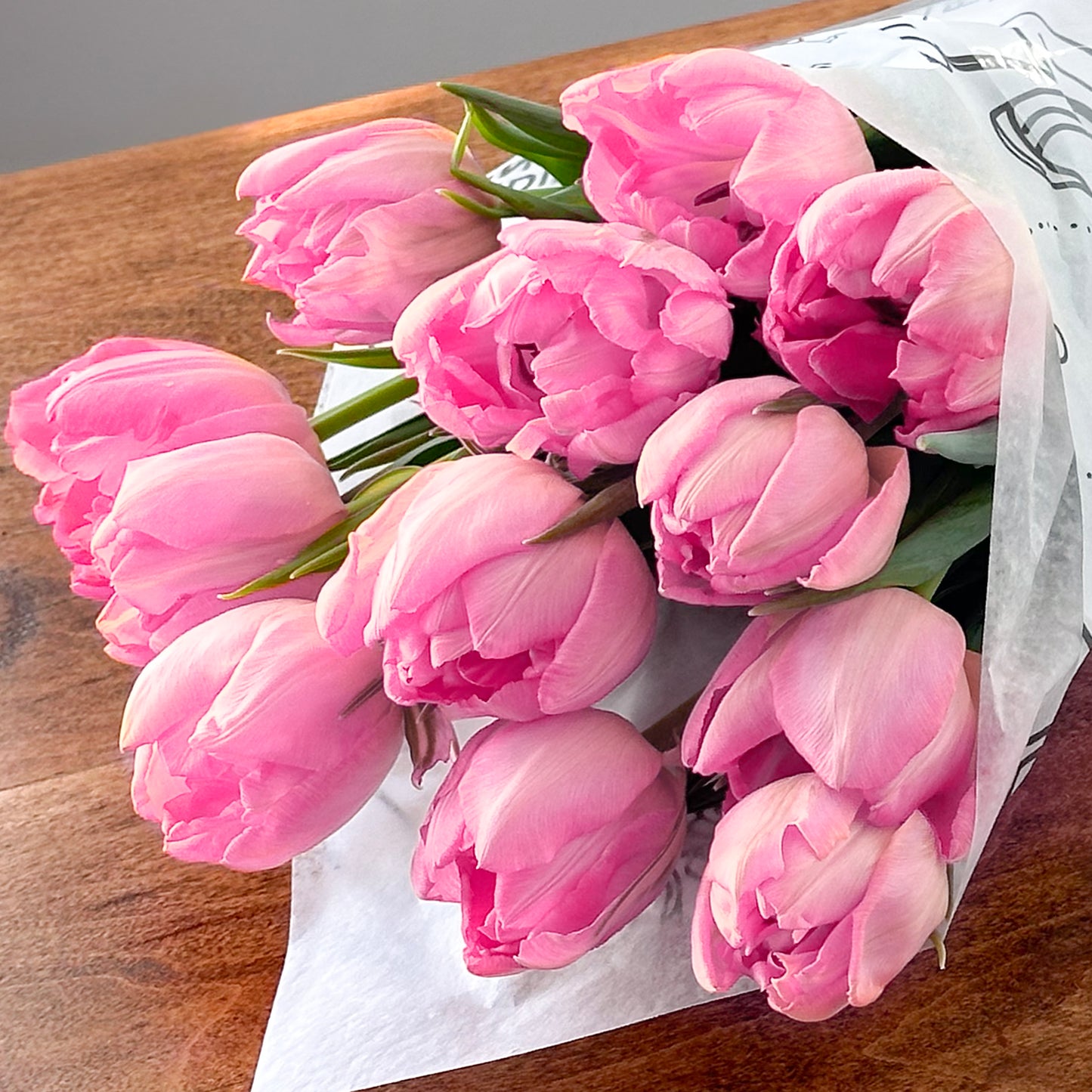 Sleeved Winter Tulip Bouquet - Home Delivery